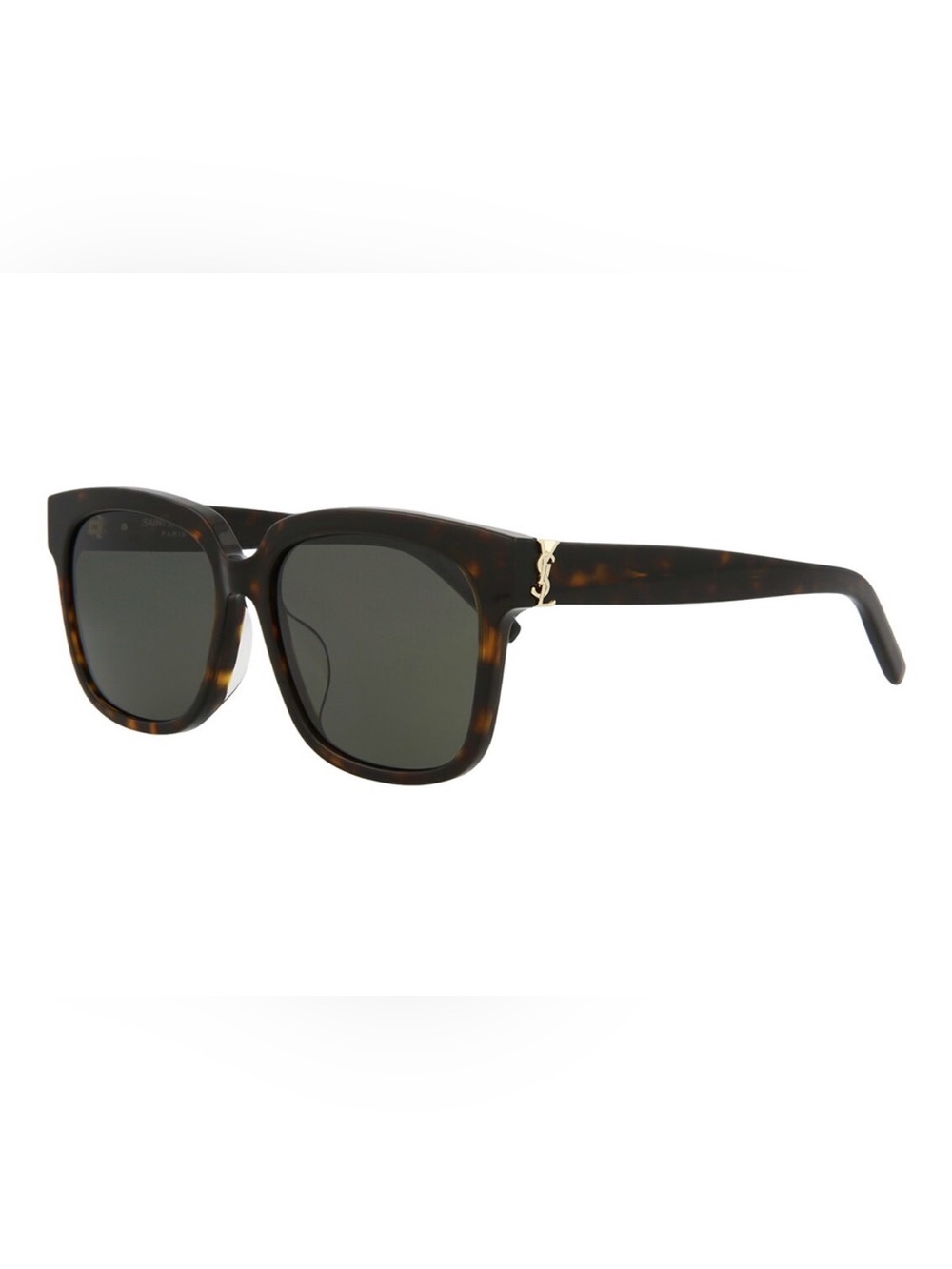 Saint Laurent Tortoiseshell Acetate Sunglasses in Brown